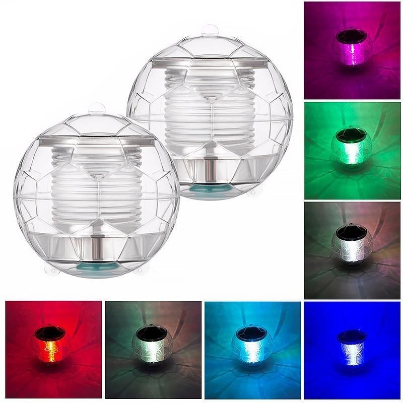 Lampe solaire de piscine Transparente flottante (2/6 Pièces)