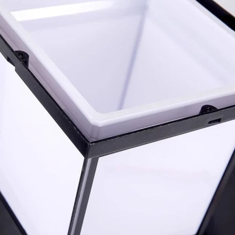 Lampe extérieur solaire design Cube en Aluminum