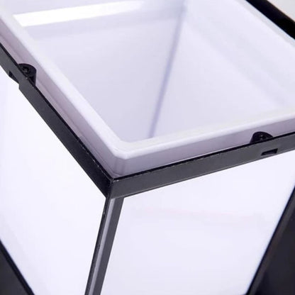 Lampe extérieur solaire design Cube en Aluminum