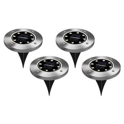 Balise solaire extérieure de Sol Inox (4 PCS / 16 LED )
