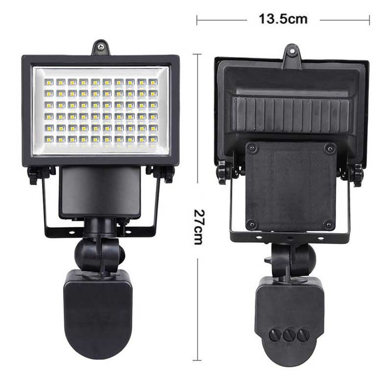 Lampe Solaire Jardin Spot Capteur Grand Angle