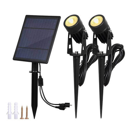 Lampe Solaire Jardin Double spot puissant