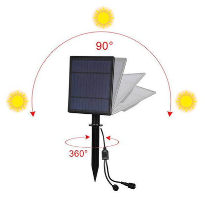 Lampe Solaire Jardin Double spot puissant