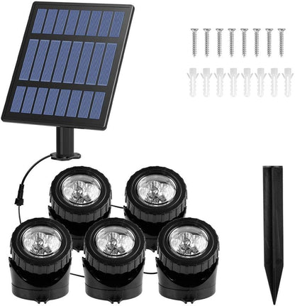 Lampe solaire jardin puissante pour plantes (3 Spot 18LED)