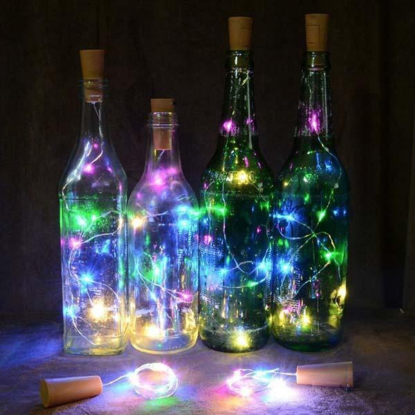 Guirlande Lumineuse Solaire La Bouteille de vin