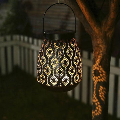 Lanterne Solaire Marocaine Design en Fer