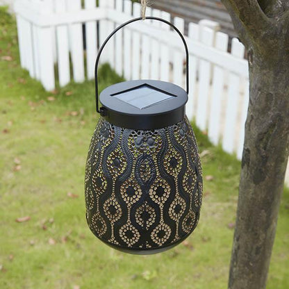 Lanterne Solaire Marocaine Design en Fer