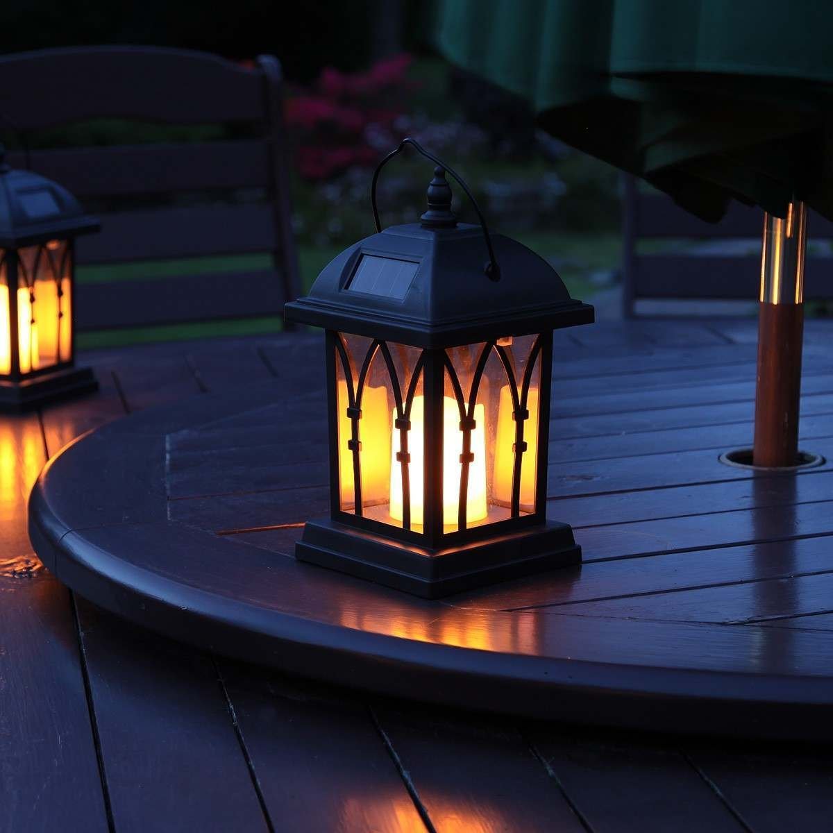 Lanterne Solaire de Jardin à suspendre Bougie Contemporaine