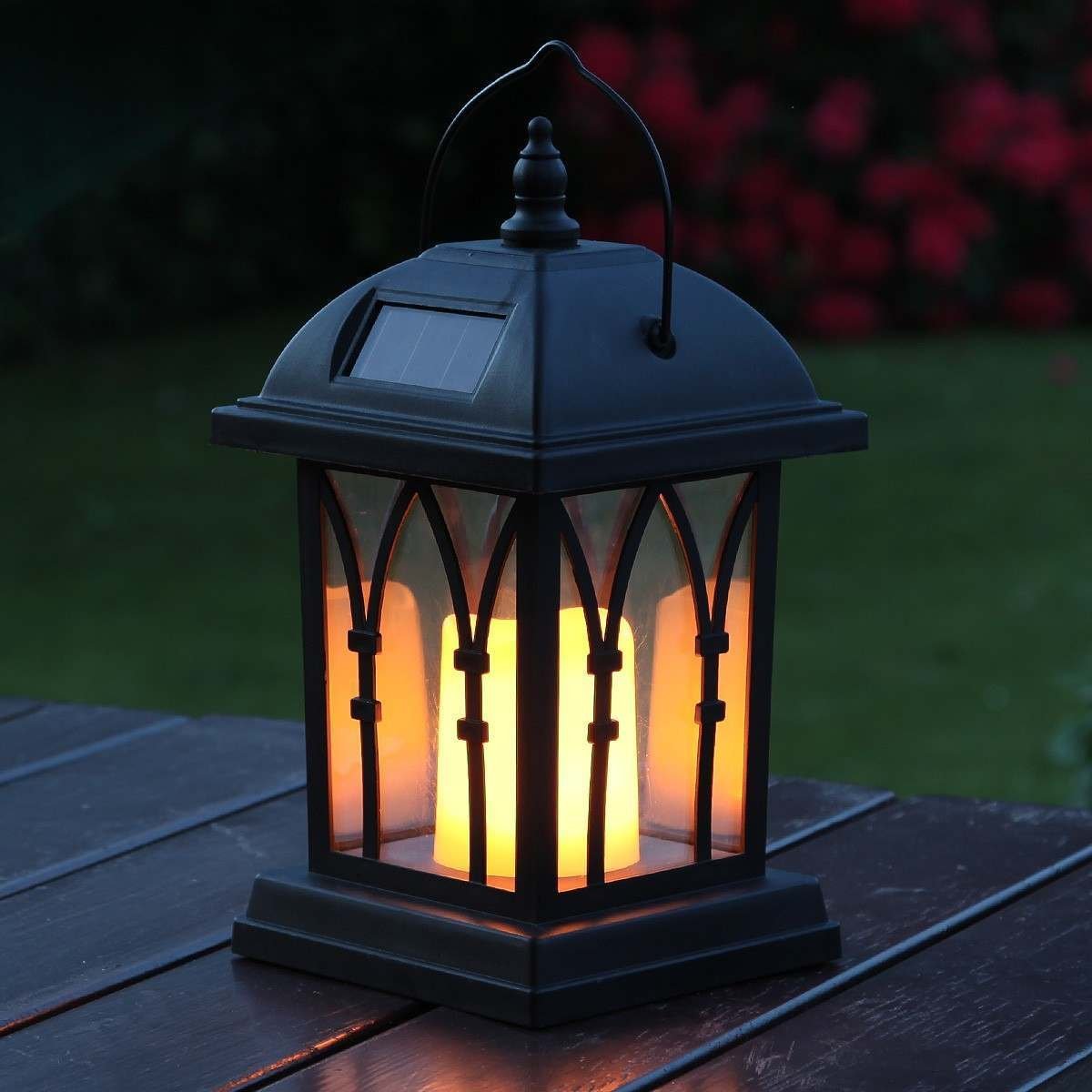 Lanterne Solaire de Jardin à suspendre Bougie Contemporaine