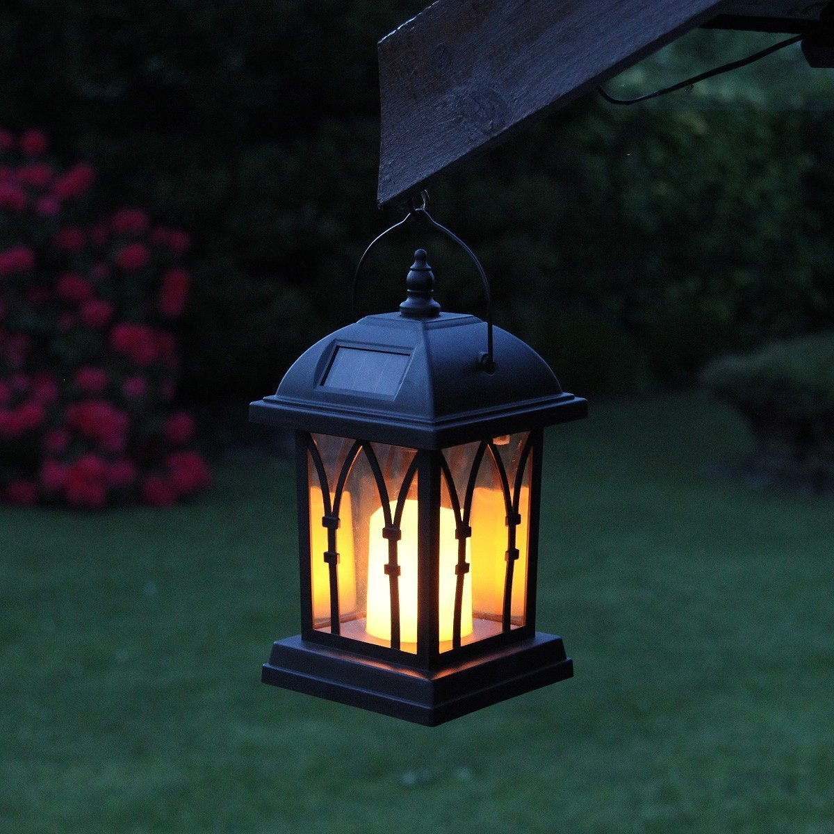 Lanterne Solaire de Jardin à suspendre Bougie Contemporaine