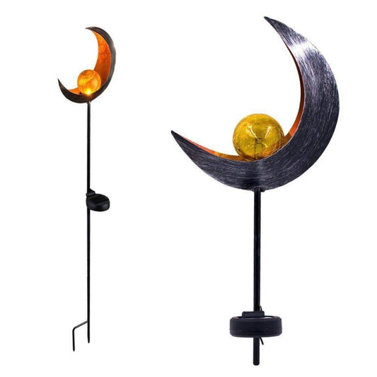 Piquet solaire jardin en Croissant de lune