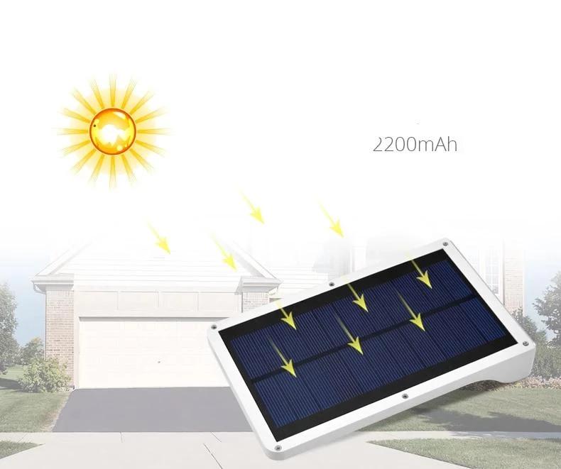 Lampadaire Solaire Noire ou Blanc 500 Lumens