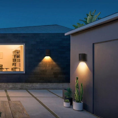 Lampe solaire design Applique de luxe pour jardin (Alu)