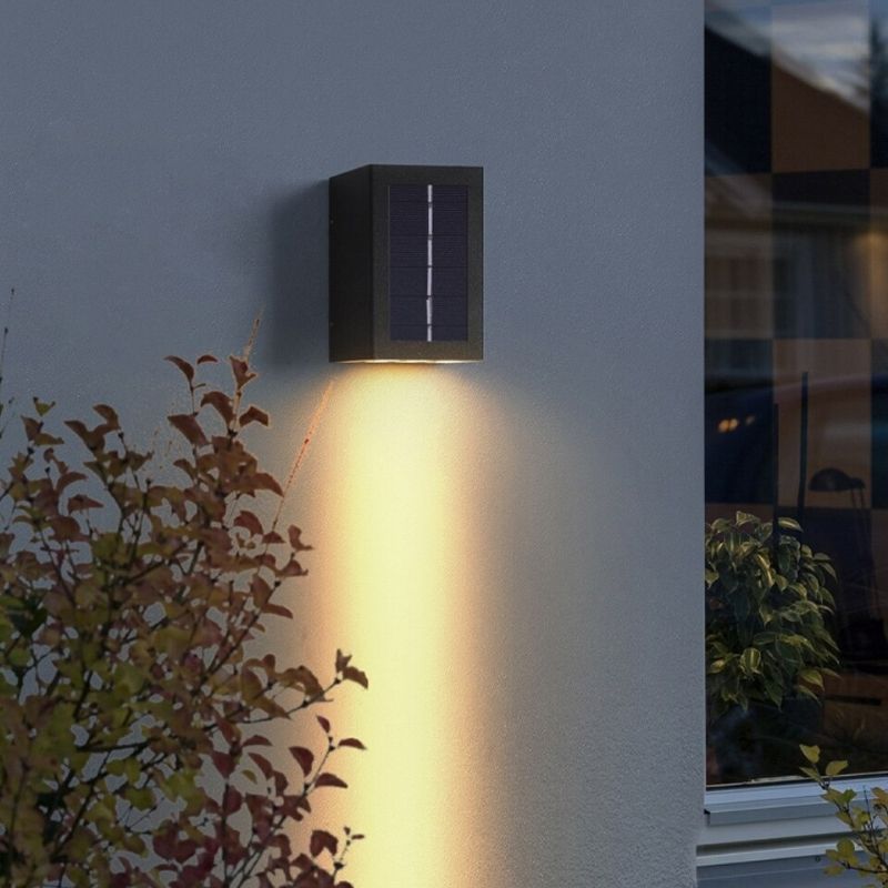Lampe solaire design Applique de luxe pour jardin (Alu)