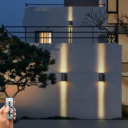 Lampe solaire design Applique de luxe pour jardin (Alu)