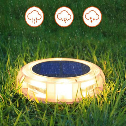 Lampe de sol solaire Balise Lumineuse Jardin (12LED)