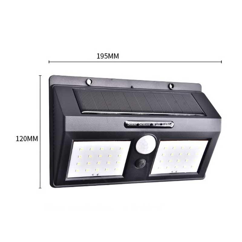 Applique murale solaire Double Applique COB 120 LED