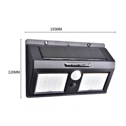 Applique murale solaire Double Applique COB 120 LED