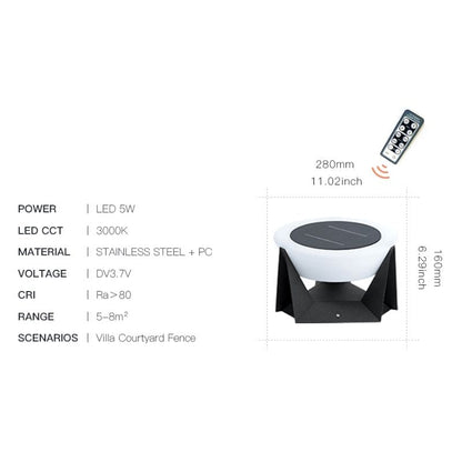 Lampe solaire design Mini Table Jardin de Luxe