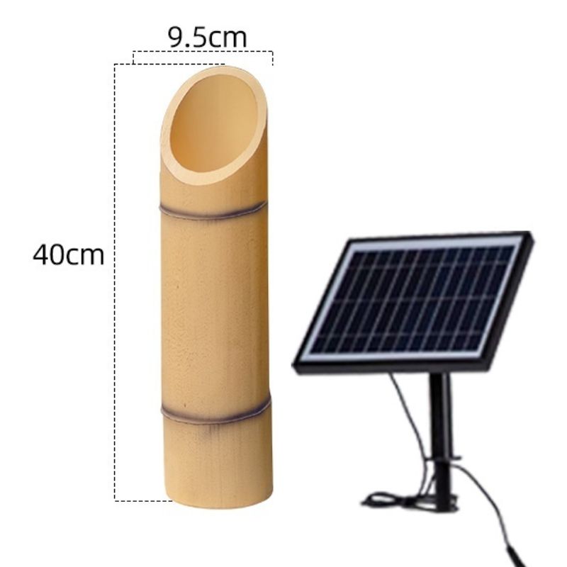 Lampe solaire exterieur Bambou (Résine)