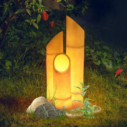 Lampe solaire exterieur Bambou (Résine)