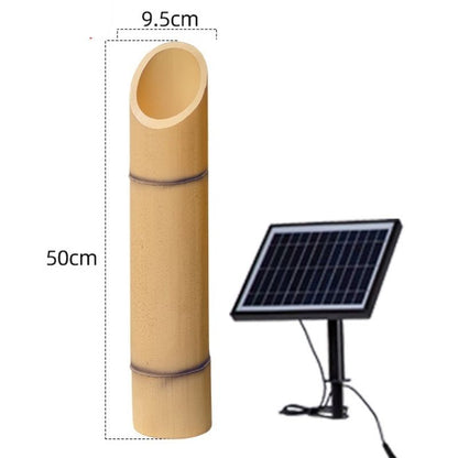Lampe solaire exterieur Bambou (Résine)