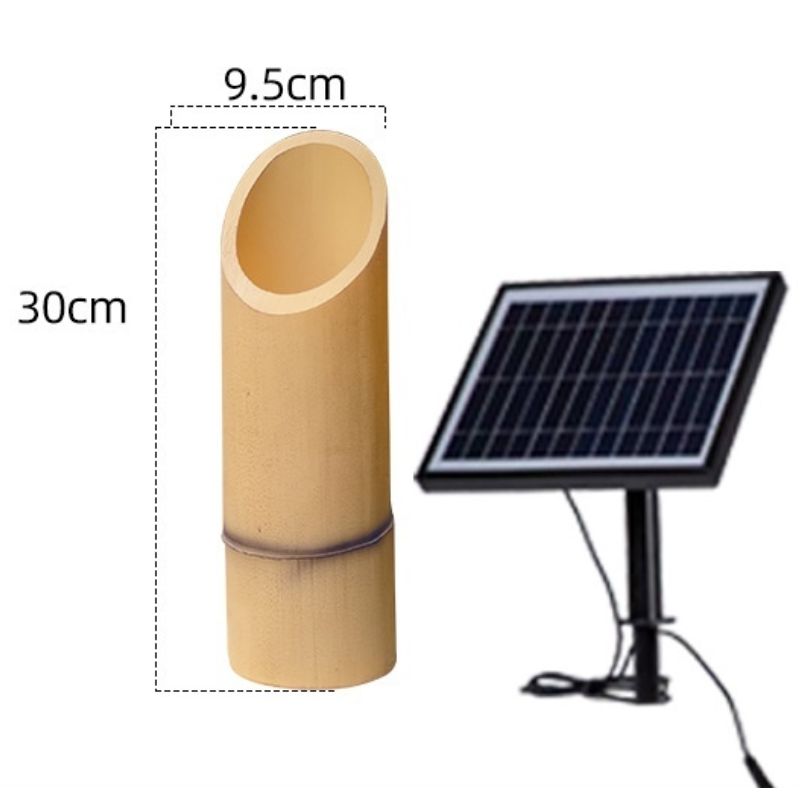 Lampe solaire exterieur Bambou (Résine)