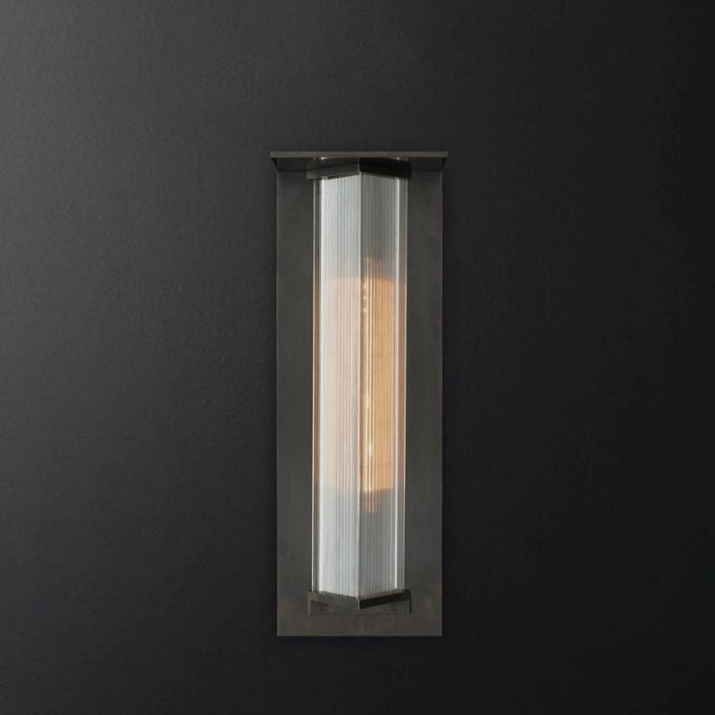 Lampe solaire design Applique de luxe pour terrasse (Alu)