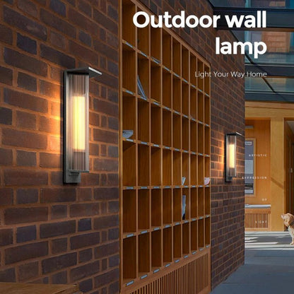 Lampe solaire design Applique de luxe pour terrasse (Alu)