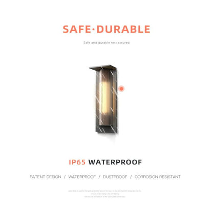 Lampe solaire design Applique de luxe pour terrasse (Alu)