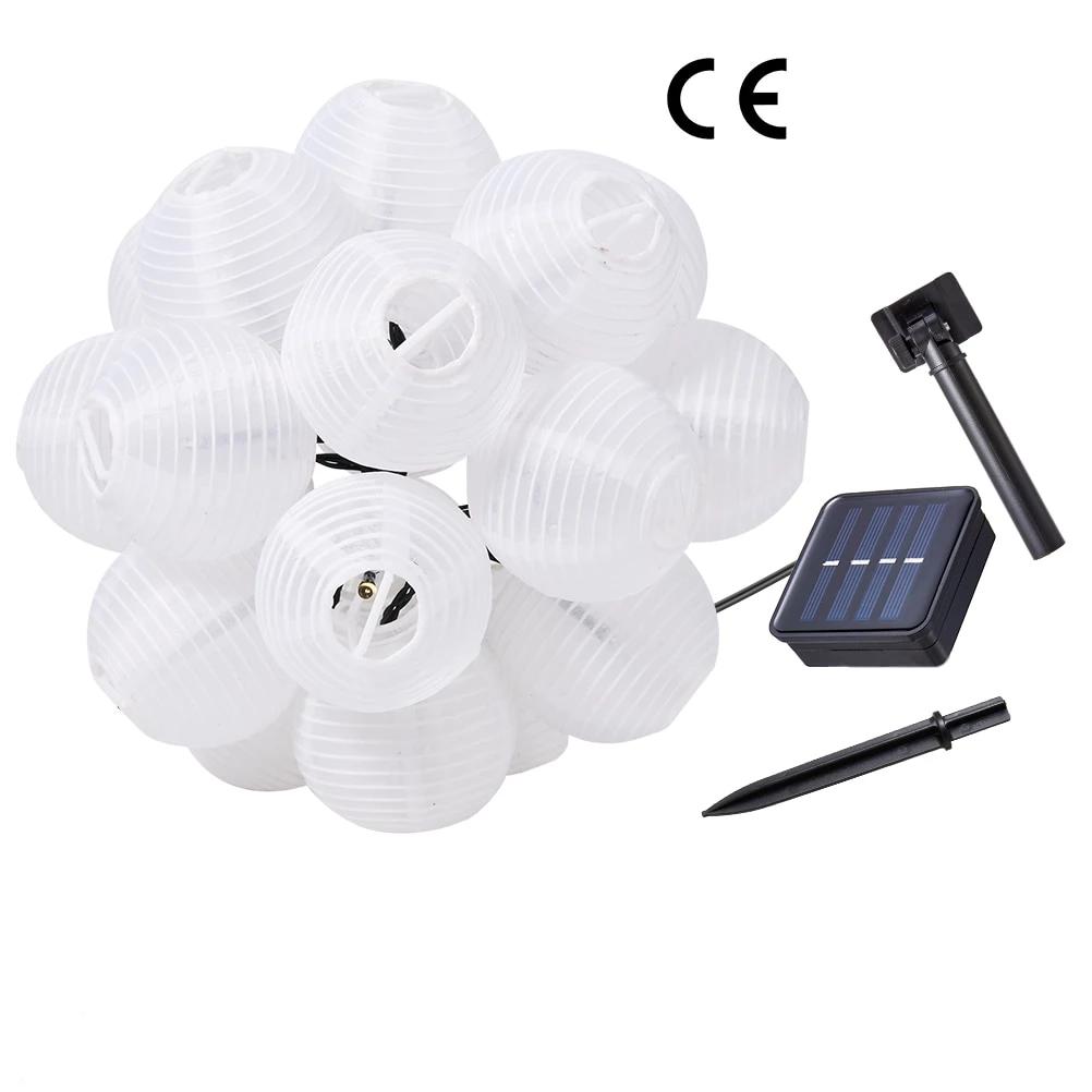 Guirlande solaire multicolore Lampion Chinois