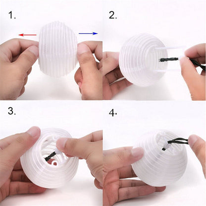 Guirlande solaire multicolore Lampion Chinois