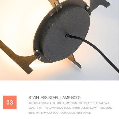 Lampe solaire design Lanterne de luxe (Inox)