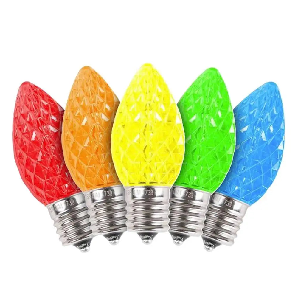 TruLit Pro - Premium Faceted LED C9 Bulbs - Polycarbonate