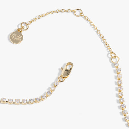 Love Crystal Tennis Necklace
