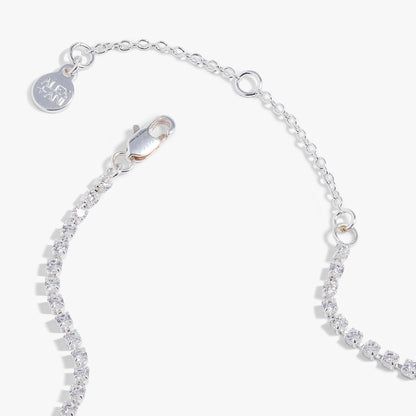 Love Crystal Tennis Necklace