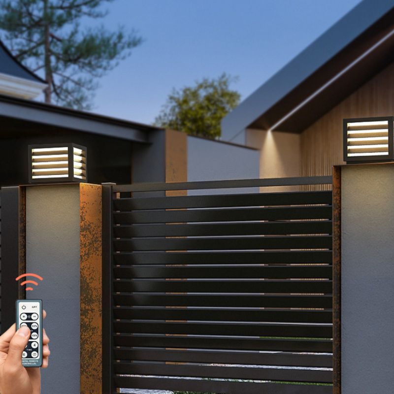 Lampe solaire design Cube luminaire en Inox