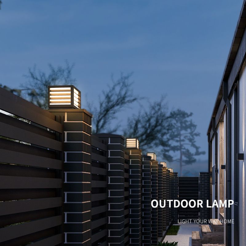 Lampe solaire design Cube luminaire en Inox