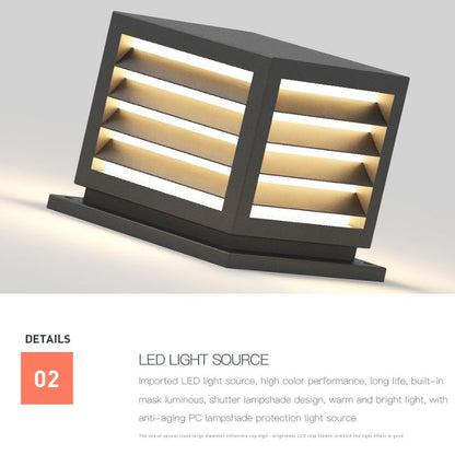 Lampe solaire design Cube luminaire en Inox
