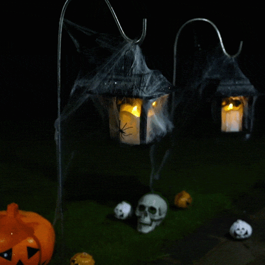 Lanterne Solaire Chandelle d'Halloween