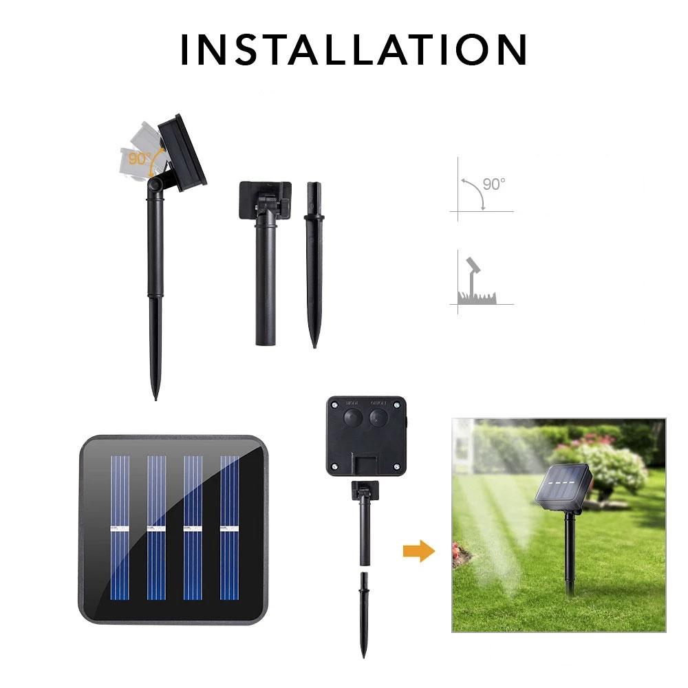 Guirlande Solaire Ampoules Claire LED (10/20/30)