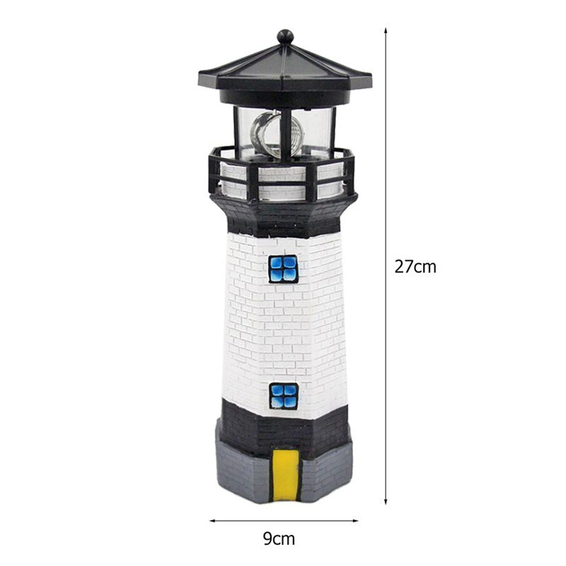 Phare solaire avec Détecteur Noir