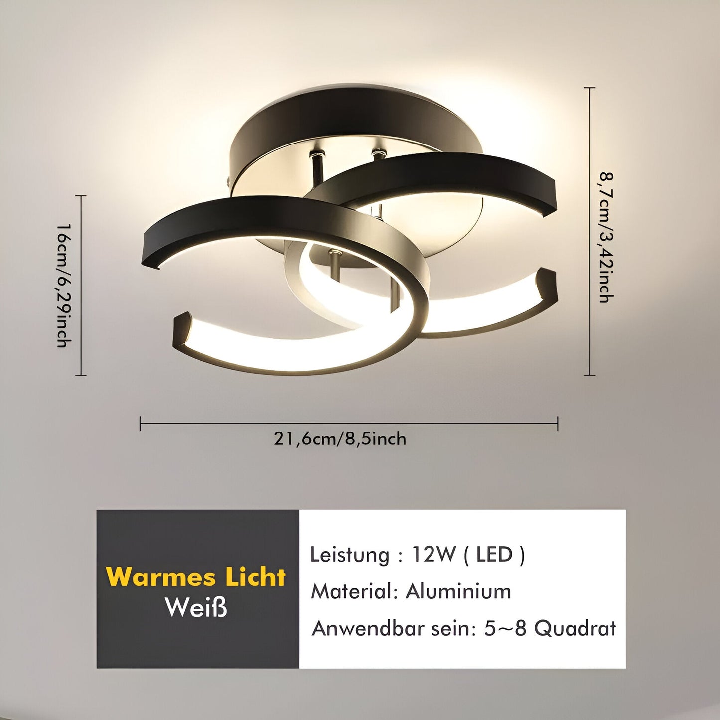 Chic LED Ceiling Lamp Fixture – Modern and Decorative Pendant Chandelier for Living Room. Bedroom. and Elegant Indoor Spaces