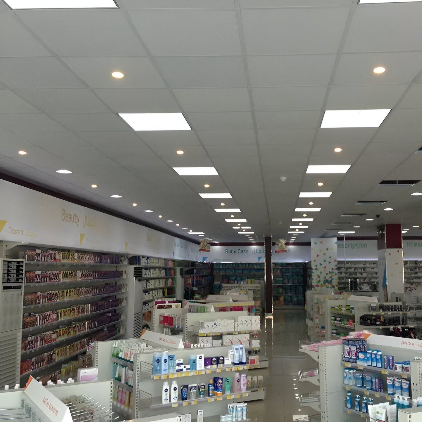 2-Pack 48W LED Panel Lights. 600x600mm - Energy-Saving Cool White 6500K for Versatile Lighting Solutions