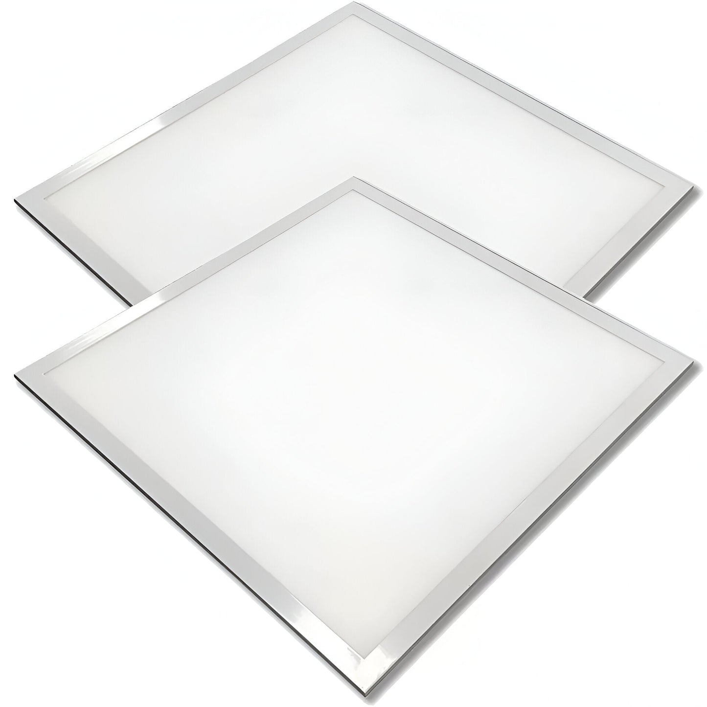 2-Pack 48W LED Panel Lights. 600x600mm - Energy-Saving Cool White 6500K for Versatile Lighting Solutions