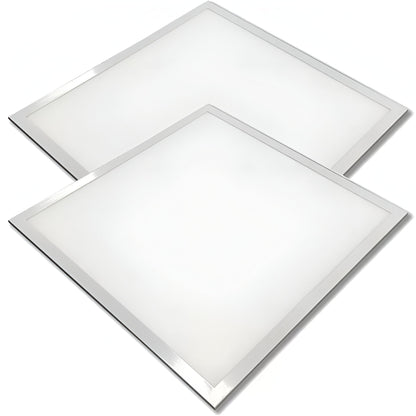 2-Pack 48W LED Panel Lights. 600x600mm - Energy-Saving Cool White 6500K for Versatile Lighting Solutions