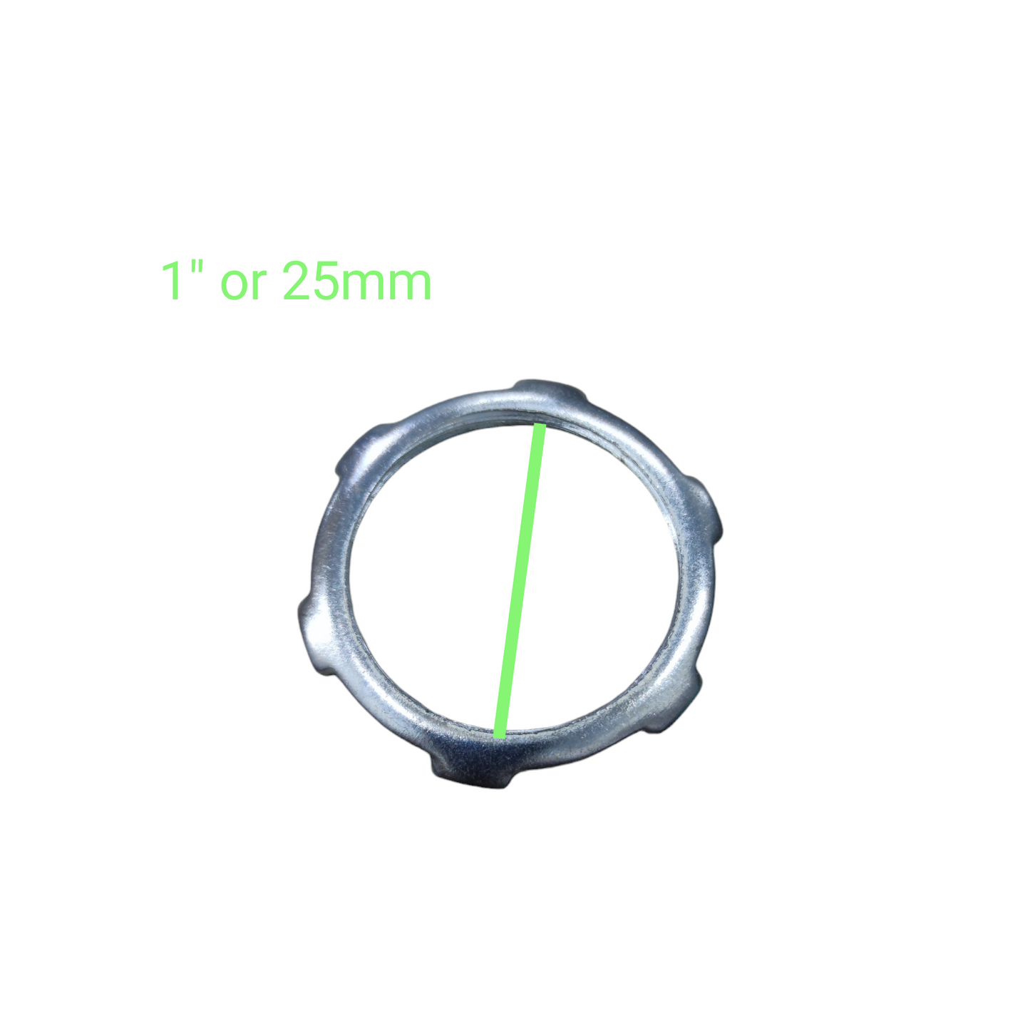 1/2 Inch Locknut for RSC Pipes 15mm. RSC Locknut 15mm