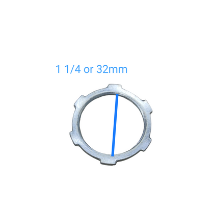 1/2 Inch Locknut for RSC Pipes 15mm. RSC Locknut 15mm