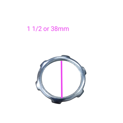 1/2 Inch Locknut for RSC Pipes 15mm. RSC Locknut 15mm