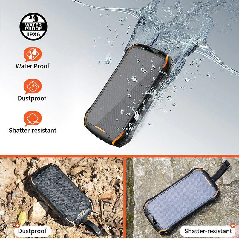 Portable Solar Power Bank (26800mAh - 99Wh)